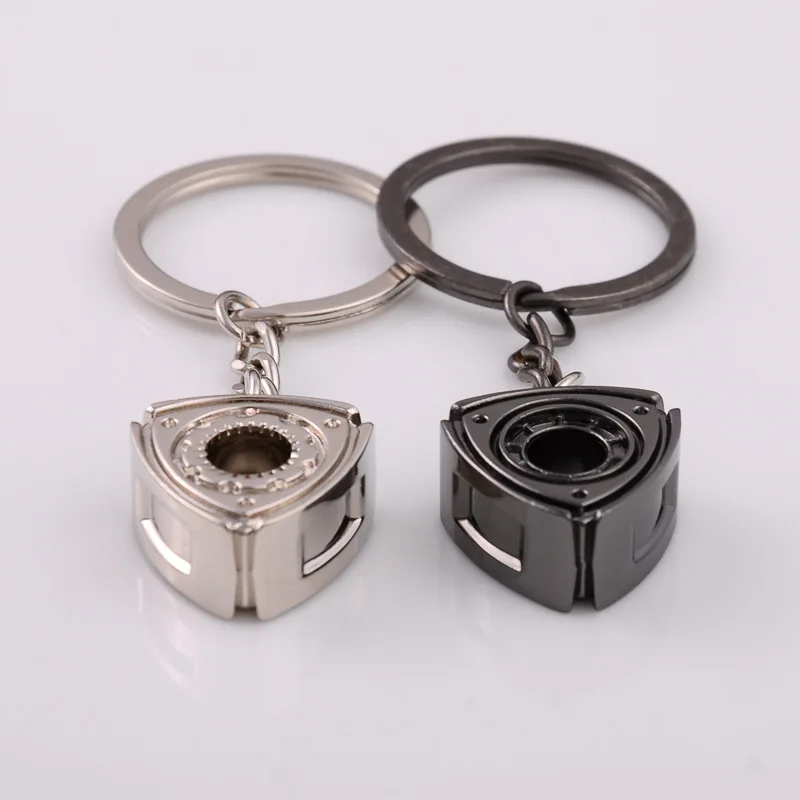 1~10PCS Keyring Rotary Wankel Engine Rotor For Mazda RX7 RX8 2 3 6 Atenza Axela Keychain Turbo Car Accessories Parts Key Chain