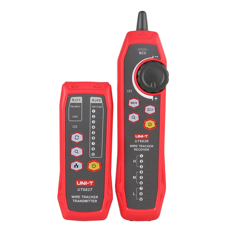 UNI-T cercatore di linea di rete intelligente UT683KIT; Cercatore di linea di rete telefonica/accoppiamento/controllo di linea di pattuglia anti-interferenza