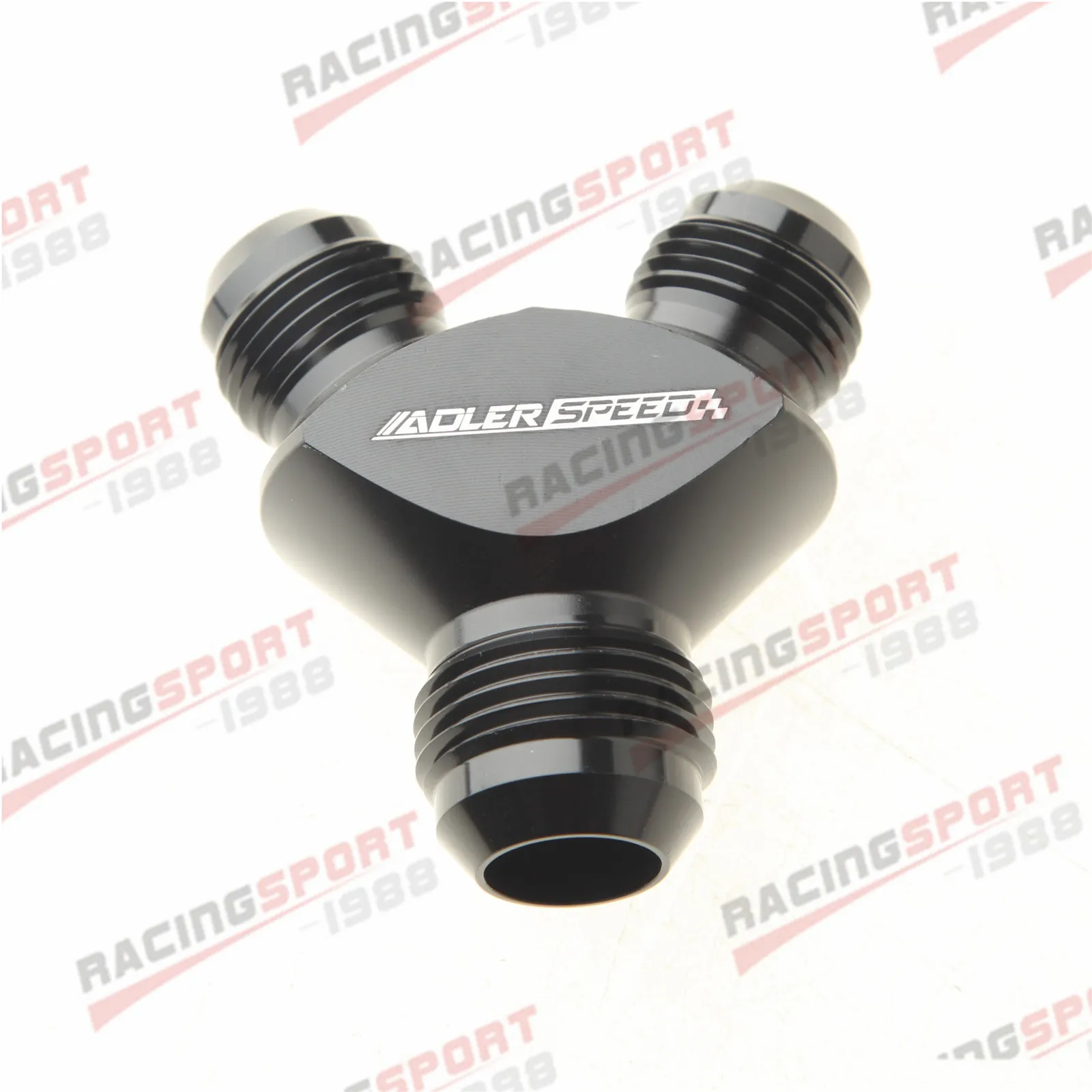 

12AN x AN-10 x 10AN Y Block Adapter Fittings Aluminium Black