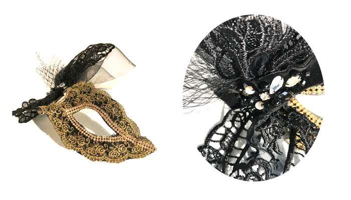 H3451 Masquerade Coppia Maschera Cosplay Halloween Festa di Natale Amanti Cosplay Occhio Donna Uomo Carnevale Accessori moda semplici