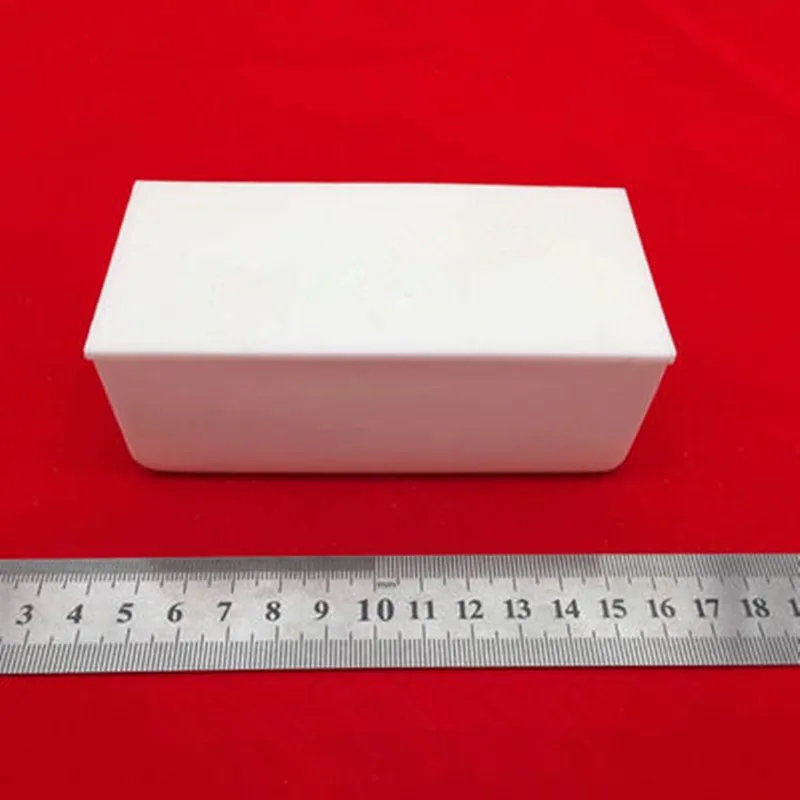 

Alumina Corundum crucible/ 120x60x40mm/120x60x20mm/ rectangular corundum crucible with lid/ Al2O3 ceramic crucible