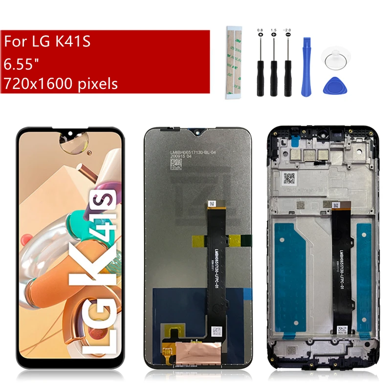 For LG K41S LCD Display Touch Screen Digitizer Assembly LMK410EMW Display Replacement Repair Parts 6.55