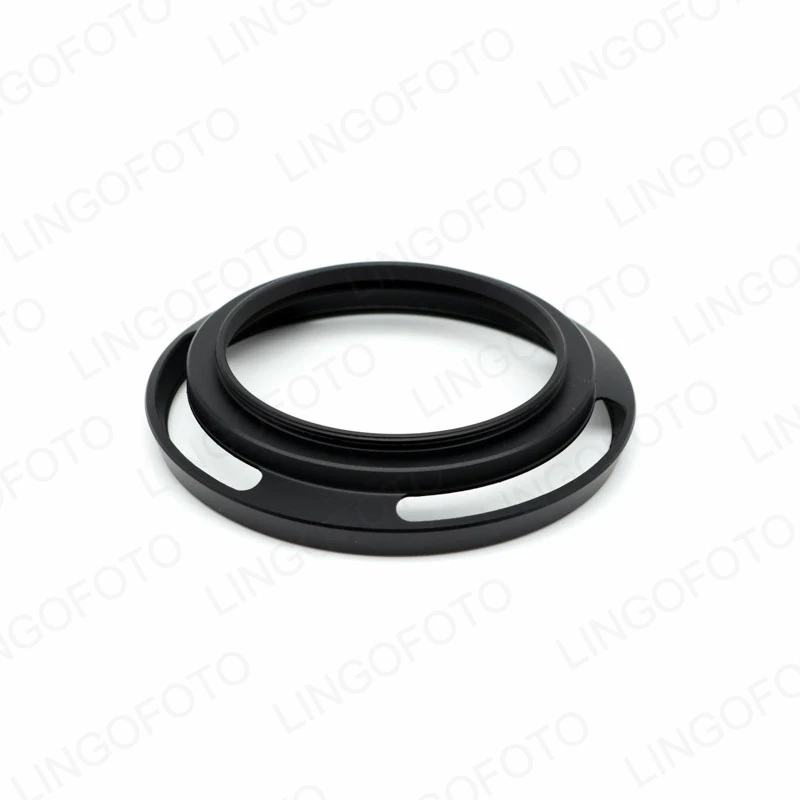 Metal Vented Lens Hood Lens Shade thin wide angle Screw in Universal 49/52/55/58/62/67/72/77 mm support filter cap