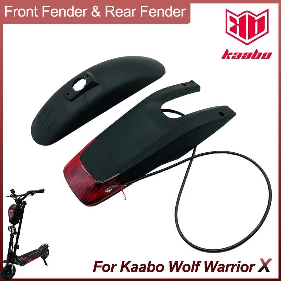 Wolf X Fenders Mudguard Front Rear Fender for Kaabo Wolf Warrior X 10inch Electric Scooter Original Parts