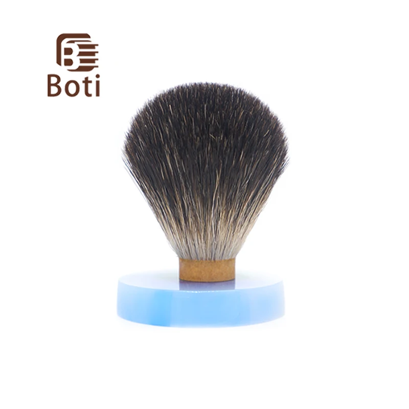 Natural Pure Black Hair Knot Shaving Brush Handmade Men's Beard brush BOTI Brush Factory Direct Sales