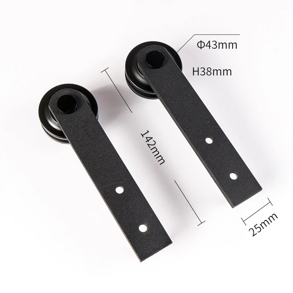 24'' To 72" Mini Cabinet Sliding Barn Door Hardware For Double Door Wood Doors Track Hardware Cabinet Closet Hanging Rail Set