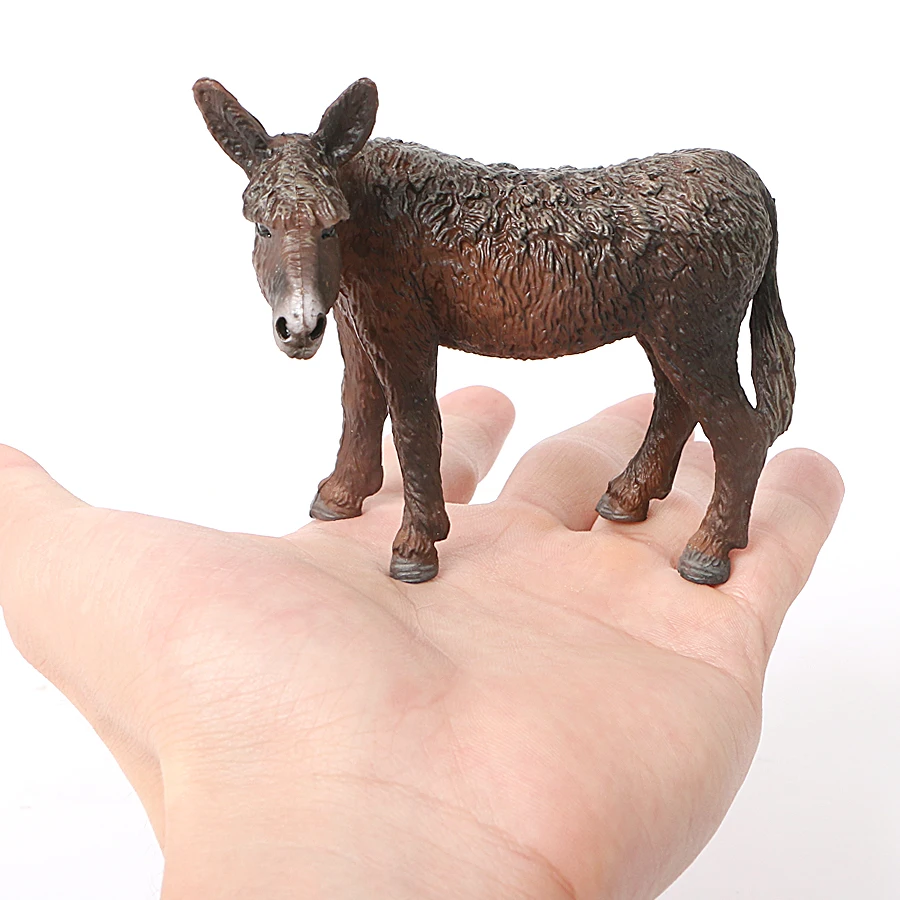 Nuova Simulazione Asino Modelli Equus kiang Nero Donkey Animal Action Figure Giocattoli Figurine Per I Bambini giocattoli Educativi