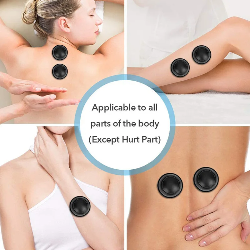 Silicone Cupping Suction Cup Therapy Sets Cups Massager 12pcs Vacuum Cupping Anti Cellulite for Facial Body Deep Tissue Massage