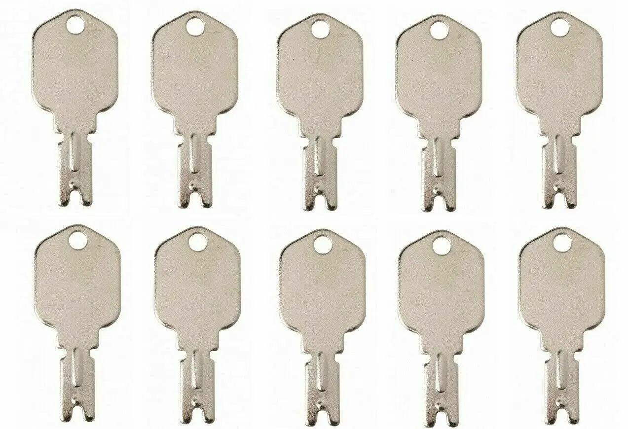 10 Forklift Ignition Keys for Clark Crown Gradall Gehl For Hyster For Komatsu Yale #166