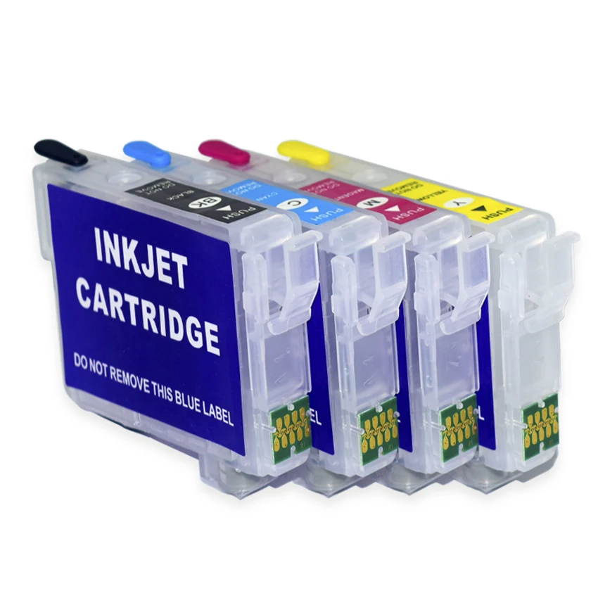 220 220XL T220 Refillable Ink Cartridge With Disposable Chip For Epson XP-320 XP-420 XP-424 WF-2630 WF-2650 WF-2660 2750 2760