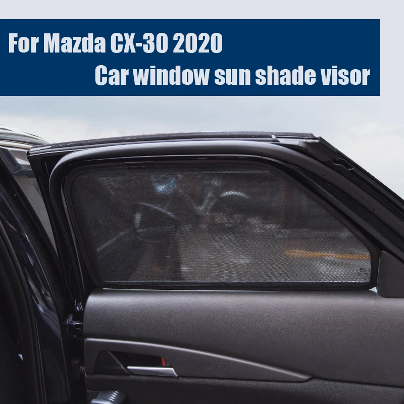 

For Mazda CX-30 2020 Modified Sun Block Car Window Sun Shade Visor Anti-mosquito Car Accessories 2pcs