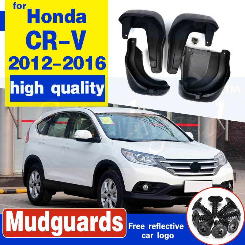 Set Molded Mud Flaps For Honda CR-V CRV 2012 - 2016 Mudflaps Splash Guards Front Rear Mud Flap Mudguards Fender 2013 2014 2015