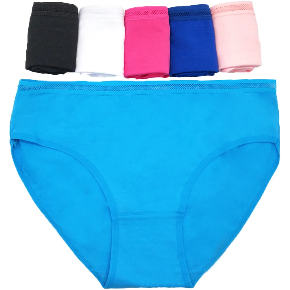 Hot Selling 1pc/Lot 2XL/3XL/4XL Women\'s Underwear Large Lady Briefs Big Yards  Plus-size Mommy Panties Middle Cotton 89379