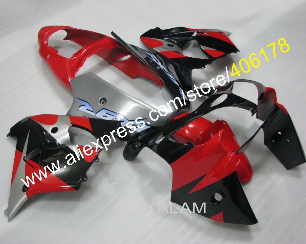 Best Sell ZX-9R 00 01 ABS Fairings For Kawasaki Ninja ZX9R 2000 2001 Red Black Motorcycle Fairings (Injection Molding)