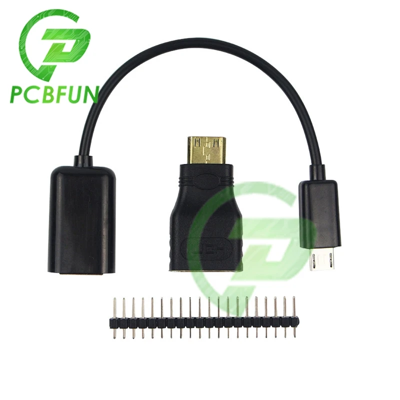 3 in1 for Raspberry Pi Zero Adapter Kit Mini adapter+Micro USB to USB Female OTG Cable+20pin Male GPIO Header RRI 0