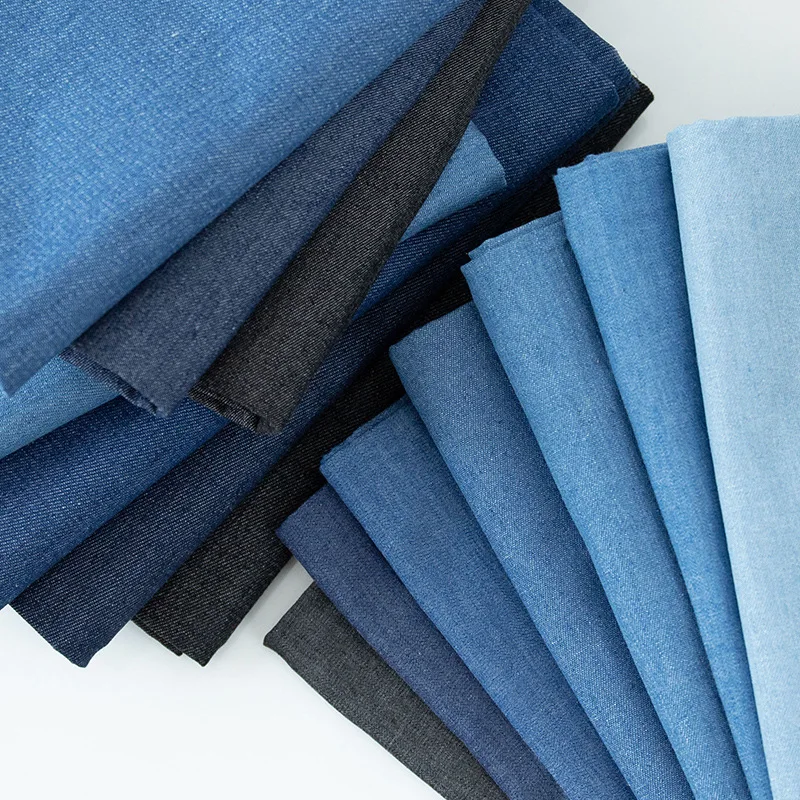 100x150cm 100%Cotton Denim fabric Jeans Washing Cloth Jacket Shirts Dress Denim Summer Thin DIY Patchwork Fabric Quilting Sewing