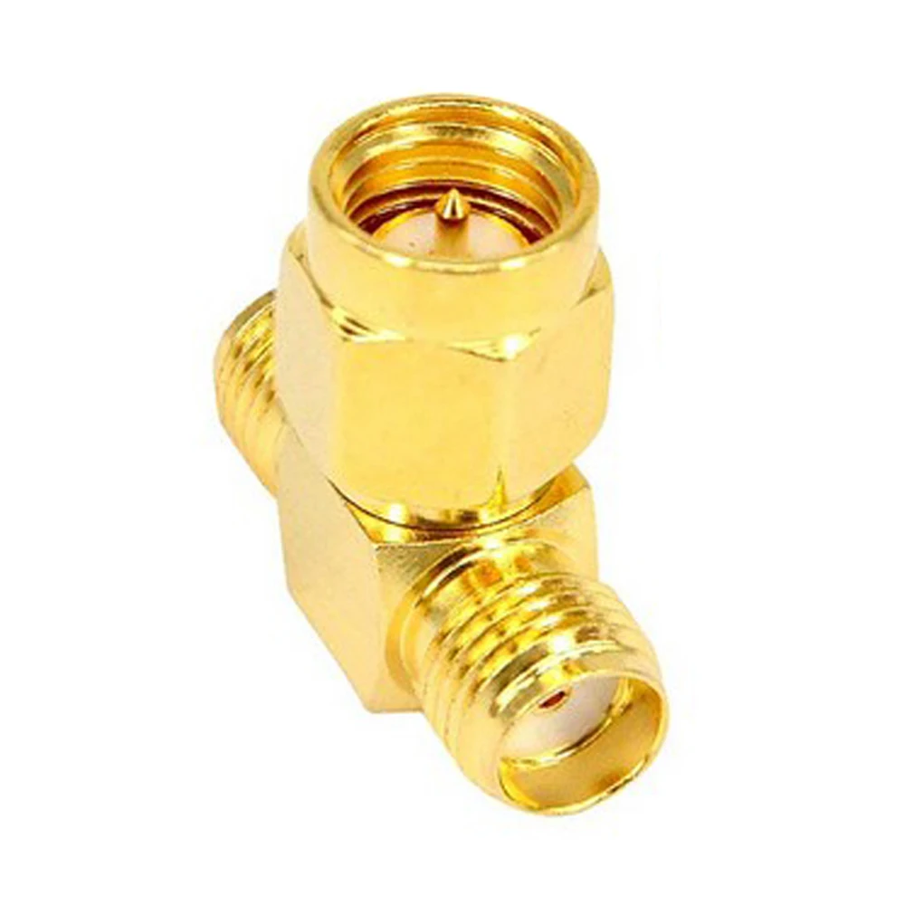 Imagem -02 - Adaptador de Conversor Divisor Fêmea 100 Dirigível Way rf t tipo Sma Macho para Sma Fêmea