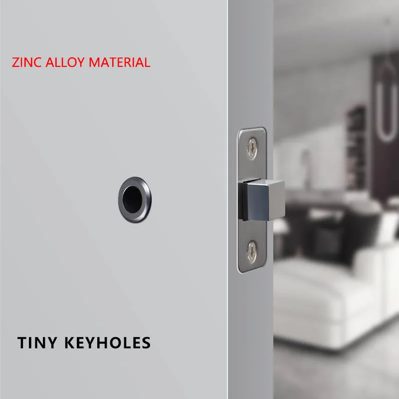 Imagem -03 - Fechadura da Porta do Estilo Americano da Liga de Zinco com Chave Escondida Fechamento Secreto do Formulário Escondido da Porta do Knorr Superior