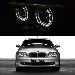 LED Angel Eyes Ring Halo DRL Acrylic DTM Style For BMW 1 Series E81 E82 E87 E88 2004-2012 XENON HEADLIGHT Headlight Accessories