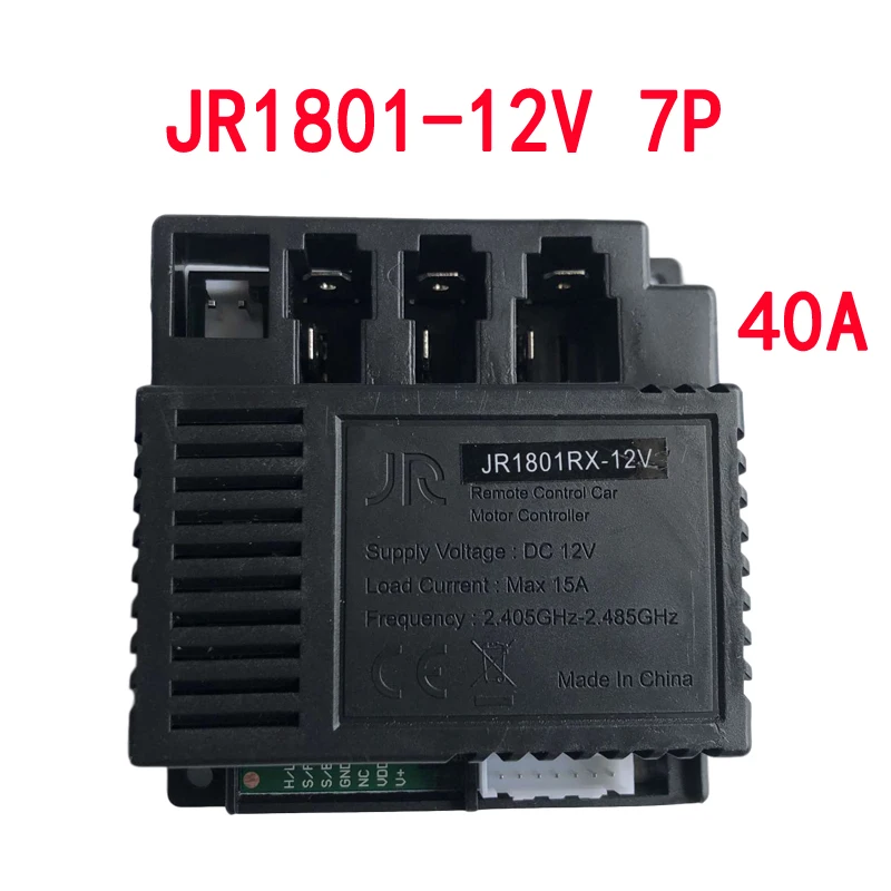 Télécommande JR1801RX-12V de récepteur de voiture électrique des enfants de la JR1801RX-3W-12V 40A haute puissance avec le contrôleur lisse de début