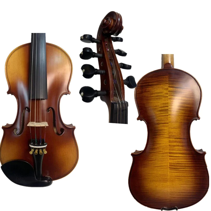 Strad style SONG Brand Maestro 4x4 strings 4/4 violin,viola d'Amore #14988