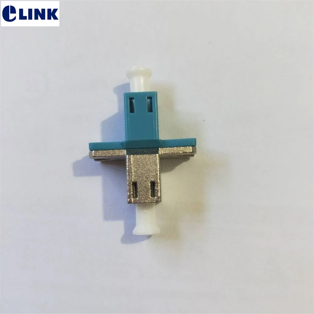 

LC simplex Adapter with Flange, Half Plastic, Half Metal, Fiber Optic Coupler, Single Port, SM mm, FTTH, Free Shipping, 50Pcs