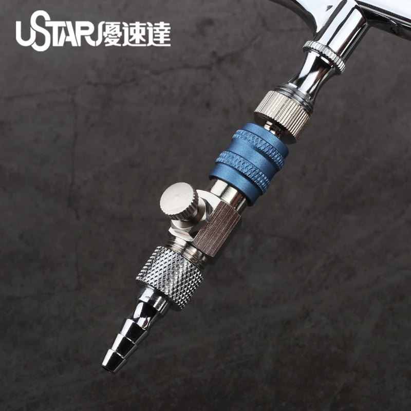 Ustar Airbrush Quick Loading And Unloading Air Volume Adjustment Joint Military Diorama Model Kit Making Hobby Accessories Tool