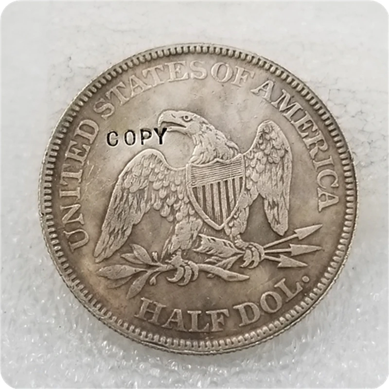 COPY REPLICA 1859 French Head Half Dollar Patterns COPY COIN