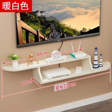 Set-top box wall rack  shelf free punching living room partition router TV cabinet bedroom shelves for 