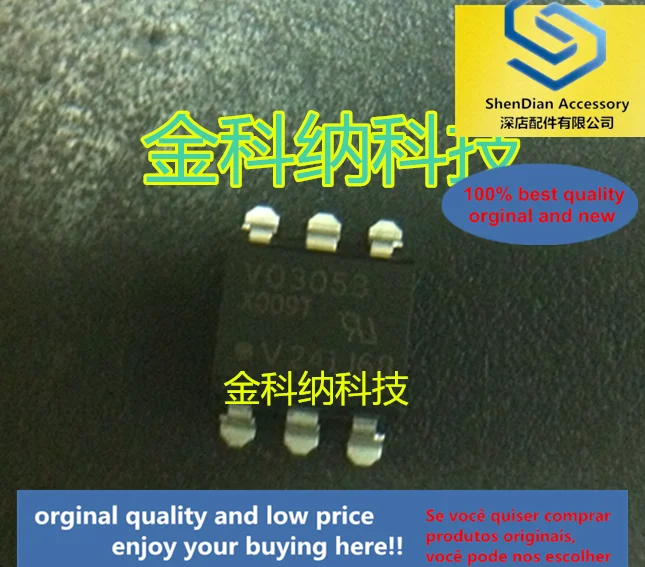 10pcs only orginal new SCR optocoupler VO3053 V03053 VISHAY DIP-6