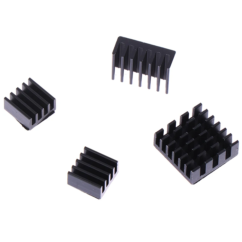 For Raspberry Pi 4B Aluminum Heatsink Radiator Cooler Kit for Raspberry Pi 4 Model B Heat Sink CPU RAM LAN USB Cooling Sink