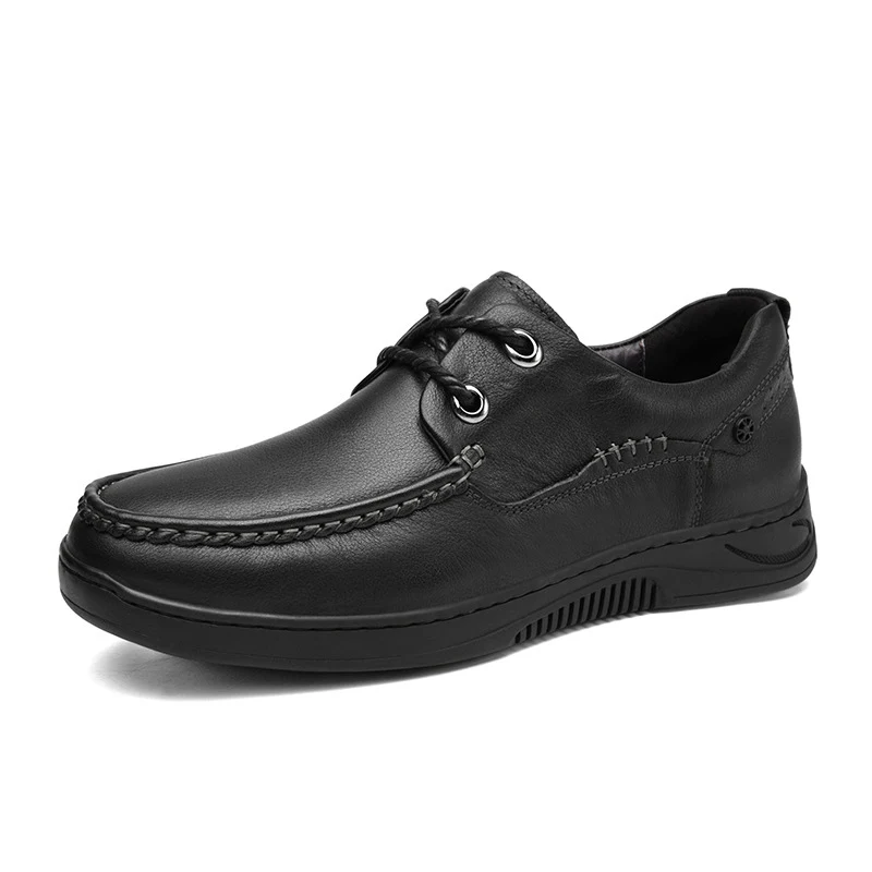 Genuine Leather Shoes Men Loafers Soft Cow Leather Men Casual Shoes 2020 New Male Footwear Black Brown Slip-on Derby shoes