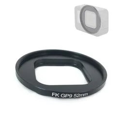 52mm Lens Filter Adapter Ring for Black GoProHero 9 10 11 mini 12 Action Camera to add CPL Red Yellow Magenta Close-up Filters