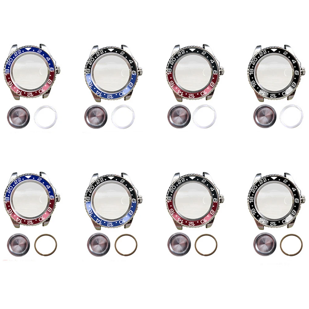 Carcasa trasera de reloj de 40MM, carcasa con bisel para ETA 2836, Mingzhu 2813, 3804, Mingzhu 2813, 3804, accesorios de movimiento de reloj