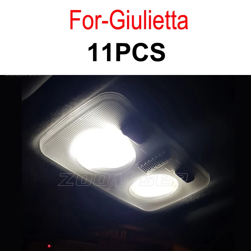 100% Perfect Error Free LED interior bulb dome map light Kit for Alfa Romeo Giulietta Mito Brera GT Spider 147 156 159 166