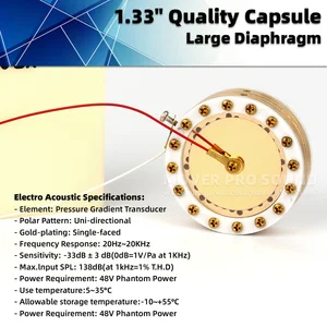 قلب ميكروفون خرطوشة غشاء كبير ، 1.33 أفضل 6 كبسولة ميكروفون Behringer B1 مبيعا - No3