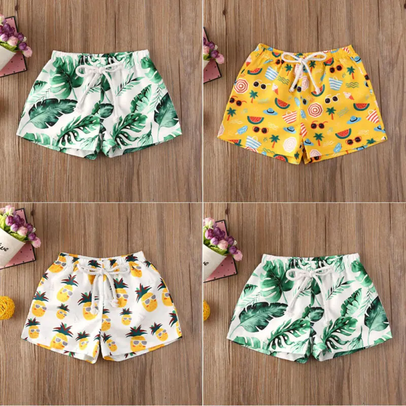 Toddler Kids Boys Girls Swim Shorts Quick Dry Swimming Summer Beach Short Pants 0-4 Years