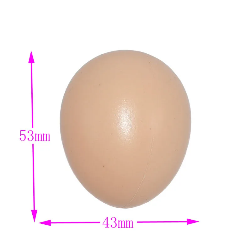 100 pcs Hatching Egg Hen Poultry Breeding Simulation Fake Plastic Artificial Eggs DIY Painting Easter Egg Educational Toy