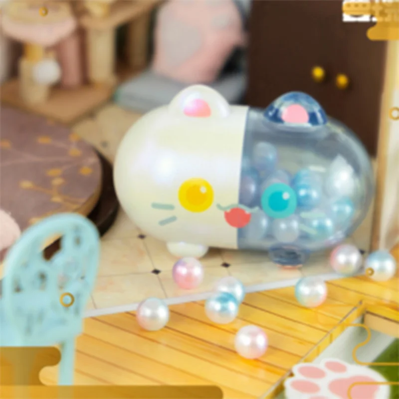 Ling Dan Meow Medicine Capsule Blind Random Box Toys Cute Surprise Bag Figure Doll Kawaii Birthday Gift Girl Heart Collection