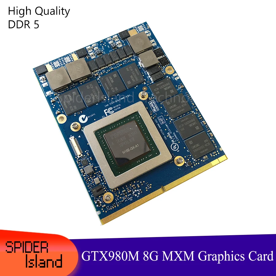 Imagem -01 - Original Gtx 980m Placa Gráfica de Vídeo Gtx980m Sli X-bracket 8gb Gddr5 Mxm N16e-gx-a1 para Dell para Alienware para Msi