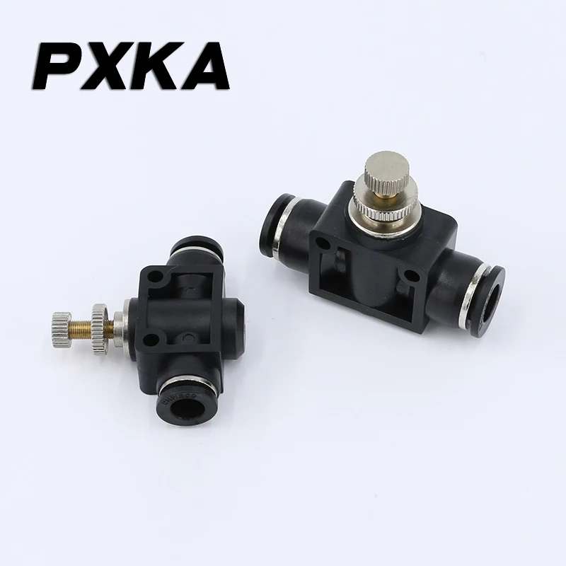 Pneumatic connector air pipe quick plug PA-08 current limiting valve speed regulating valve pipe throttle valve