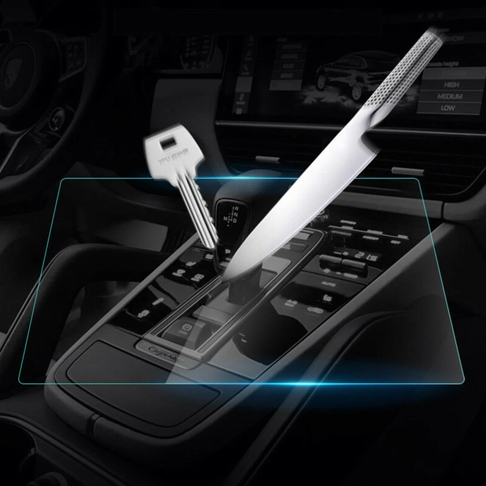 Areyourshop Navigation TPU Screen Protector Film For Porsche Cayenne 2.9T 3.0T 2018 2019 2020 2021 2022 Car Interior Auto Parts