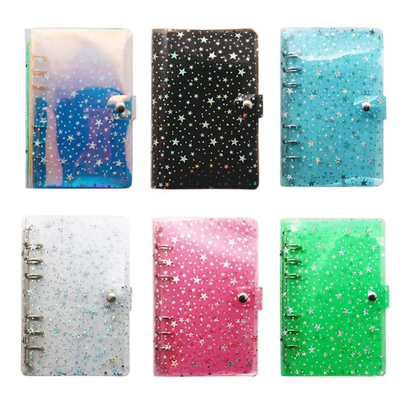 

2025 Diary A6 A5 Star Transparent Loose Leaf Binder Notebook Inner Core Cover Note Book Journal Planner Office Stationery