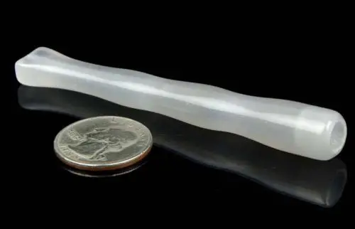 3 1/2 "حامل سيجارة من العقيق الأبيض الطبيعي 1 قطعة #1