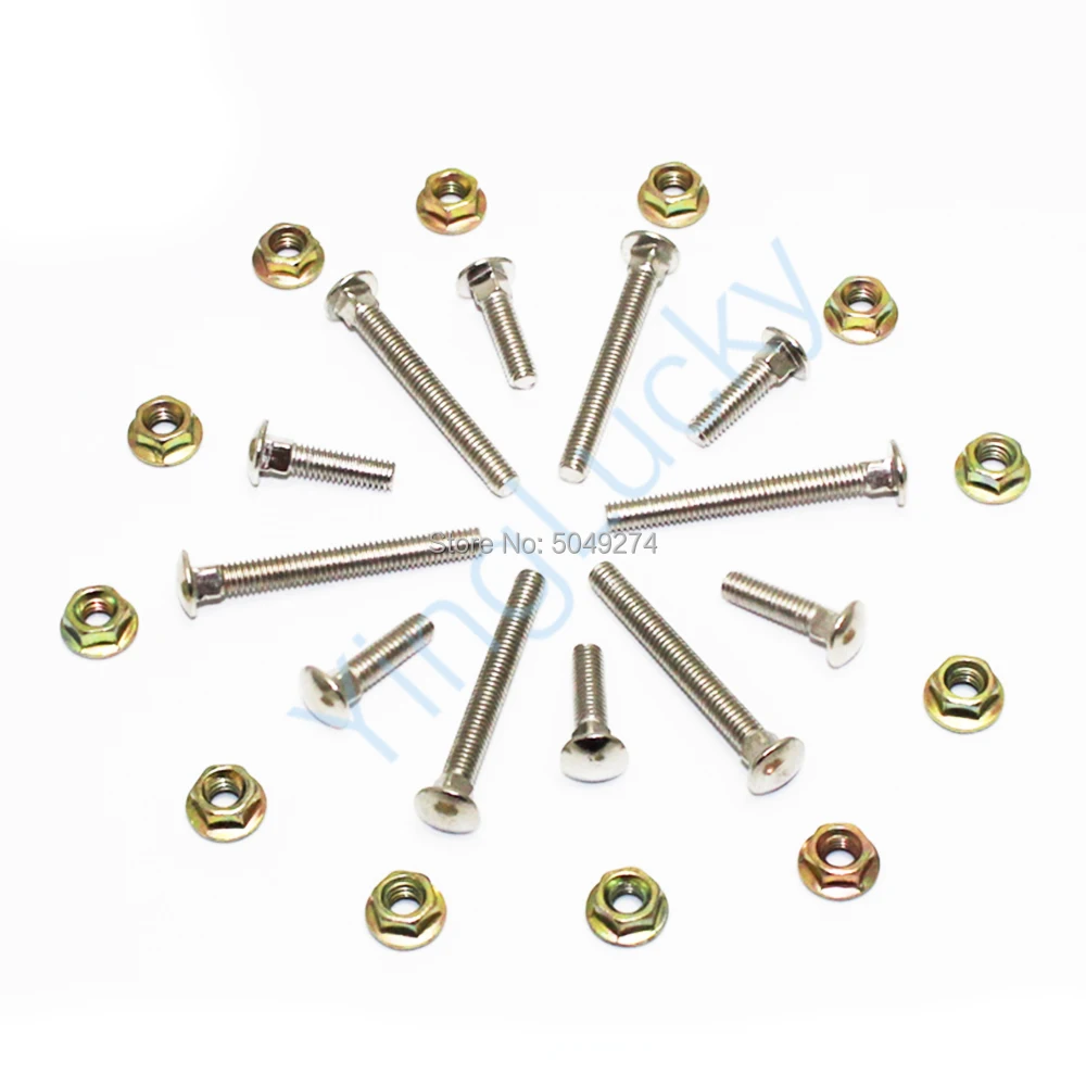 100 pcs Bolt Fixed Screws And Nuts For Coin Dispensers Token Selecter Arcade Machine Console Joystick Game Box