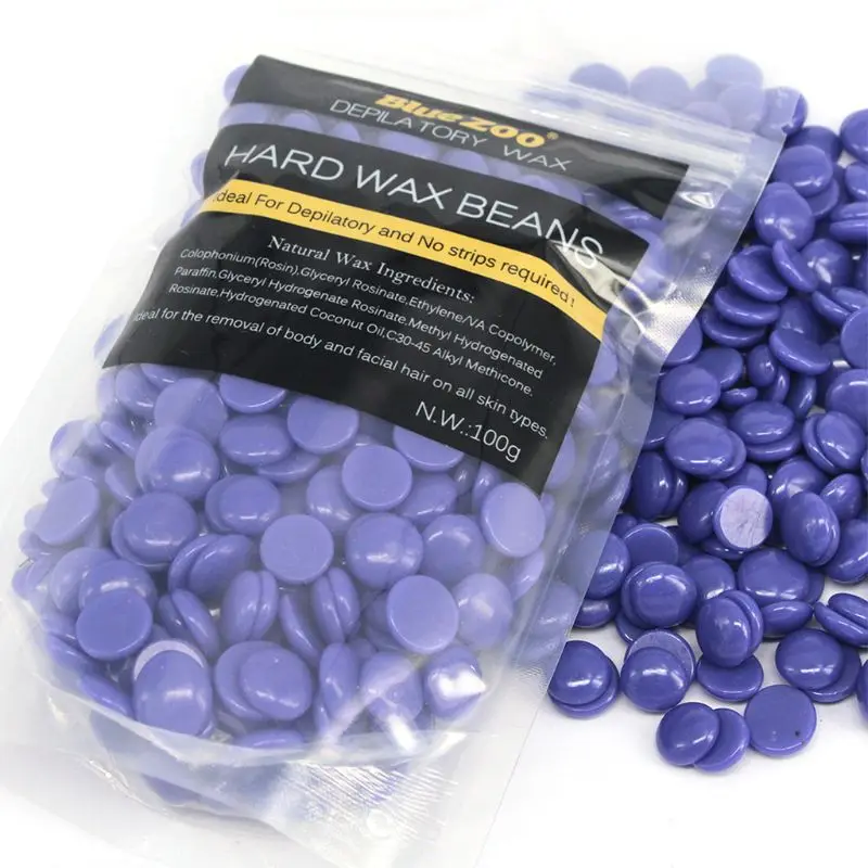100g Delle Donne Degli Uomini Indolore Rimozione Dei Capelli Pellet Pellicola Calda Dura Cera Fagioli Ceretta Bikini Hot Viso Corpo Depilatoria No striscia di Pellet