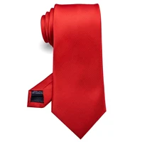 KAMBER Men's Tie Solid Color 8cm Silk Jacquard Necktie Green Red Ties for Men Formal Business Wedding Accessories Drop Shipping 3