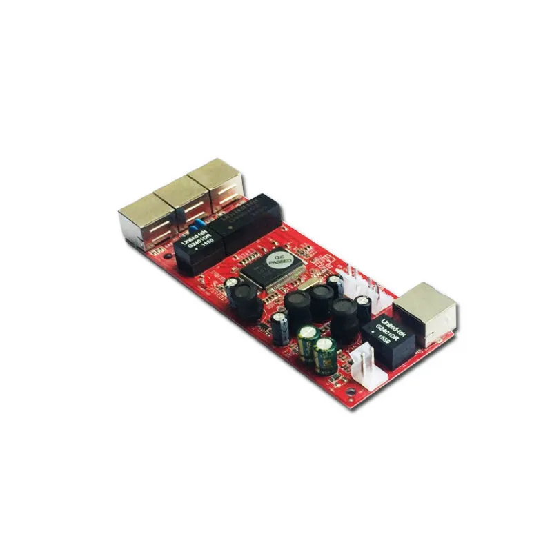 Switch de rede oem/odm 10/100 mbps, módulo de interruptor de rede poe com 4 portas ethernet, 1000mbps