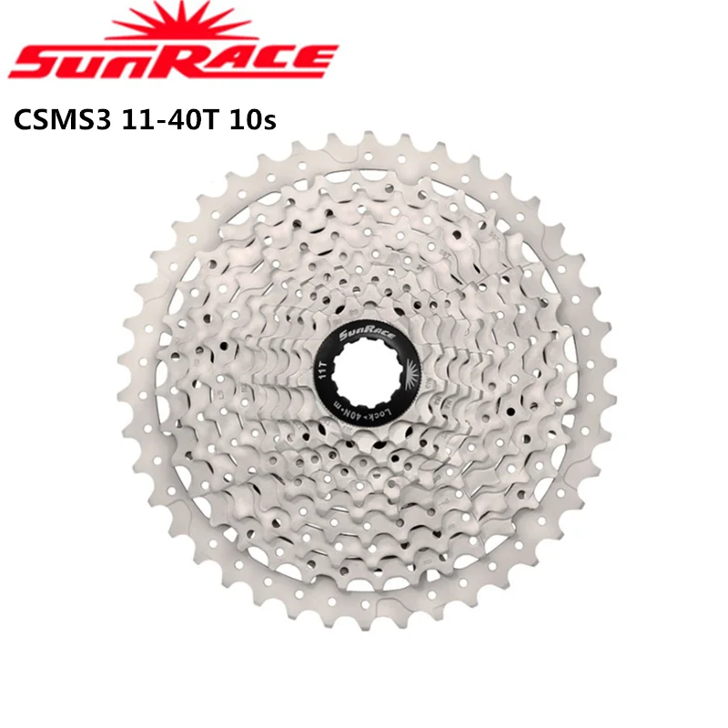 SunRace CSMX3 CSMS3 11-42T 11-46T 11-51T 10 Speed Wide Ratio Bike Bicycle Mtb Freewheel Cassette Black Silver Color