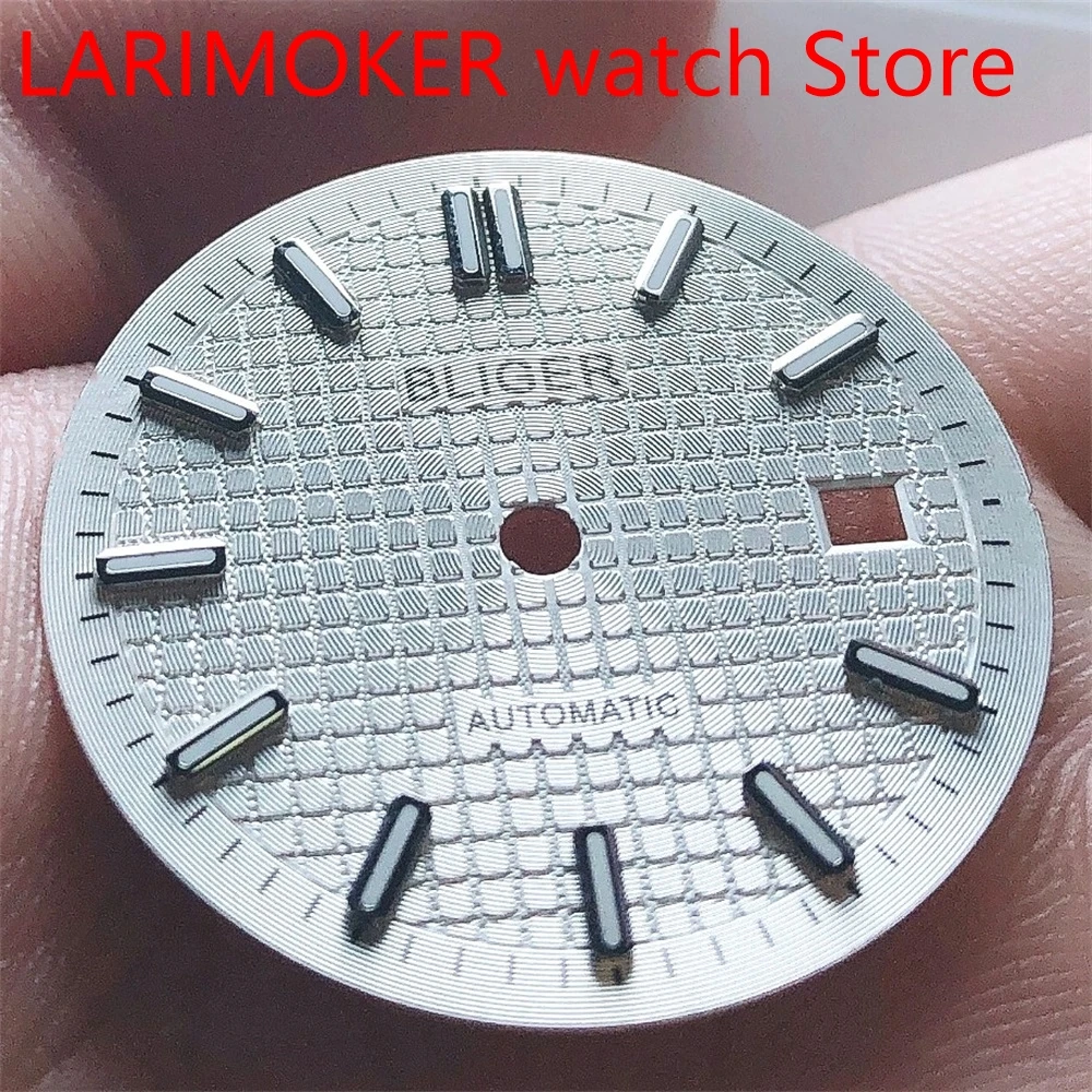 Циферблат для часов Bliger, 31 мм, стерильный циферблат, черный/синий/серебристый/серый циферблат для часов ETA 2836/2824 DG2813/3804 Miyota 8215 821A, механизм